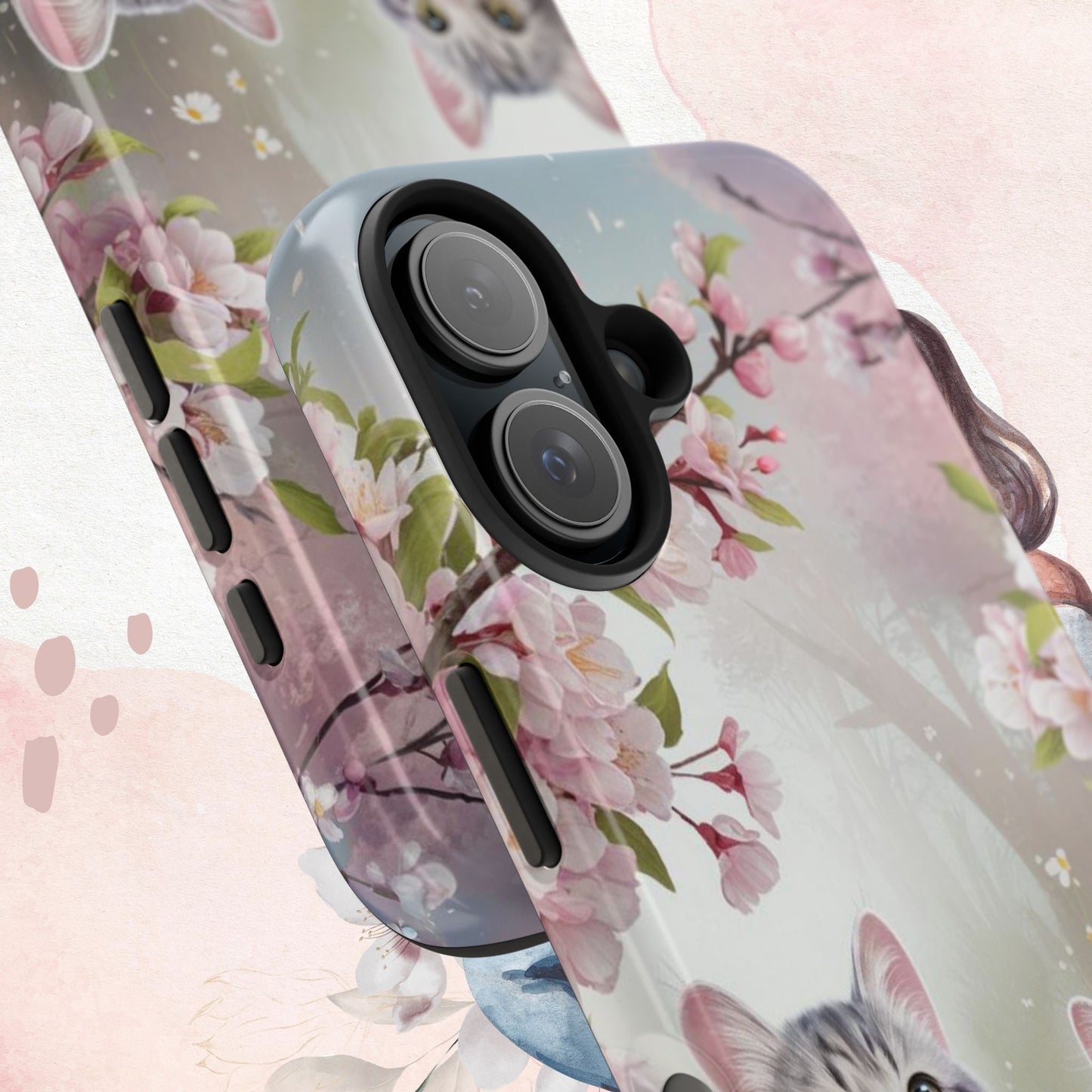 Lavender Lullaby Wireless Charging Support Tough Case