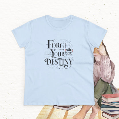 Forge Your Destiny Book Lovers  Cotton Women T-Shirt