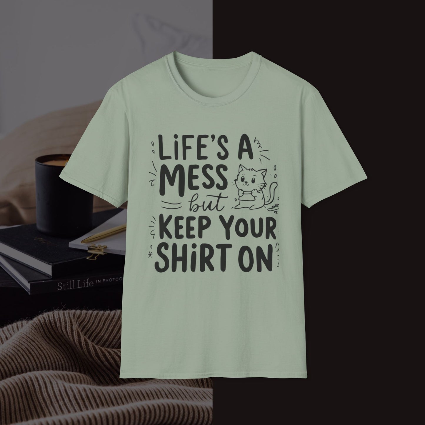 Life Messy Cotton T-Shirt