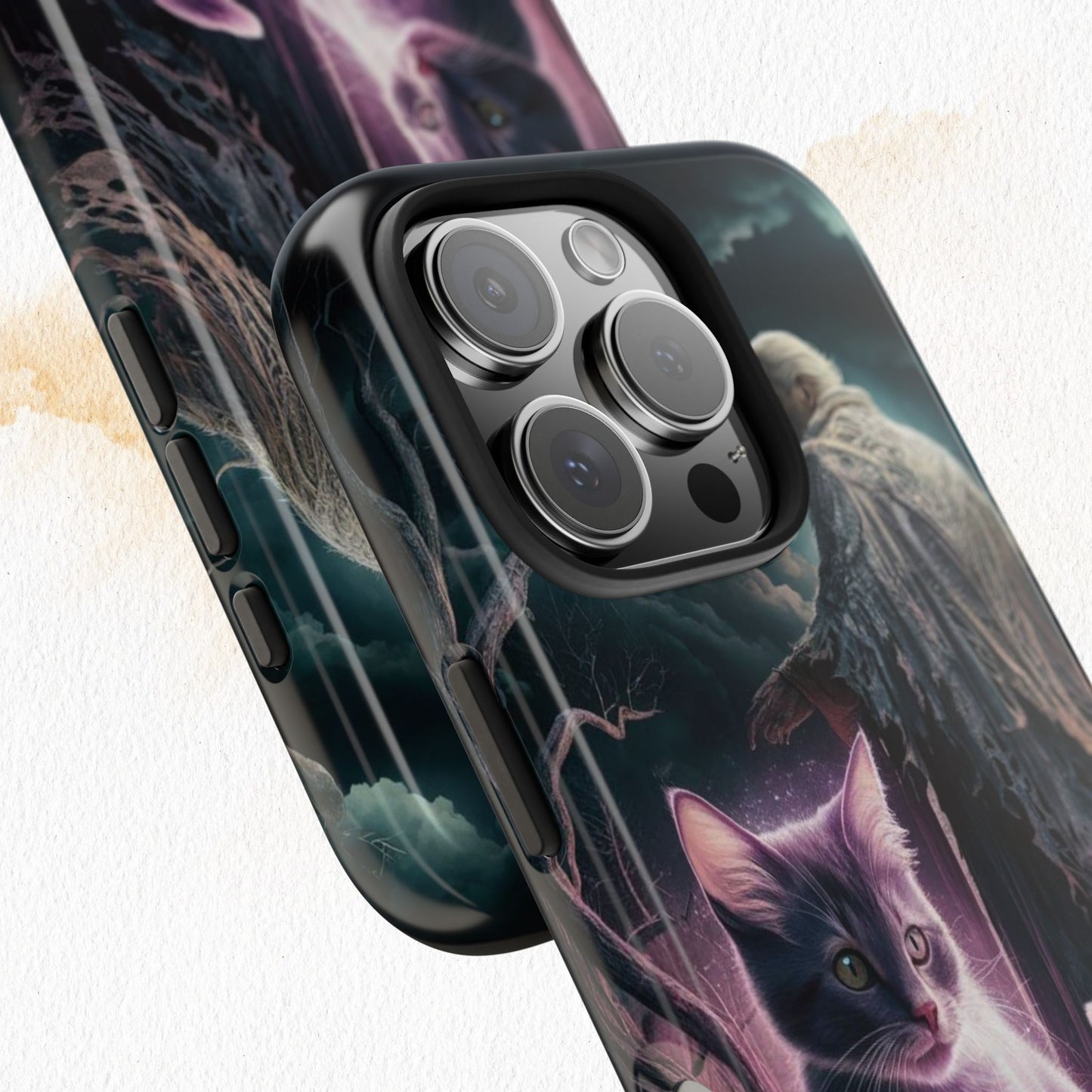 Meowmoirs Wireless Charging Support Tough Case