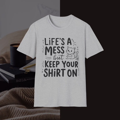 Life Messy Cotton T-Shirt