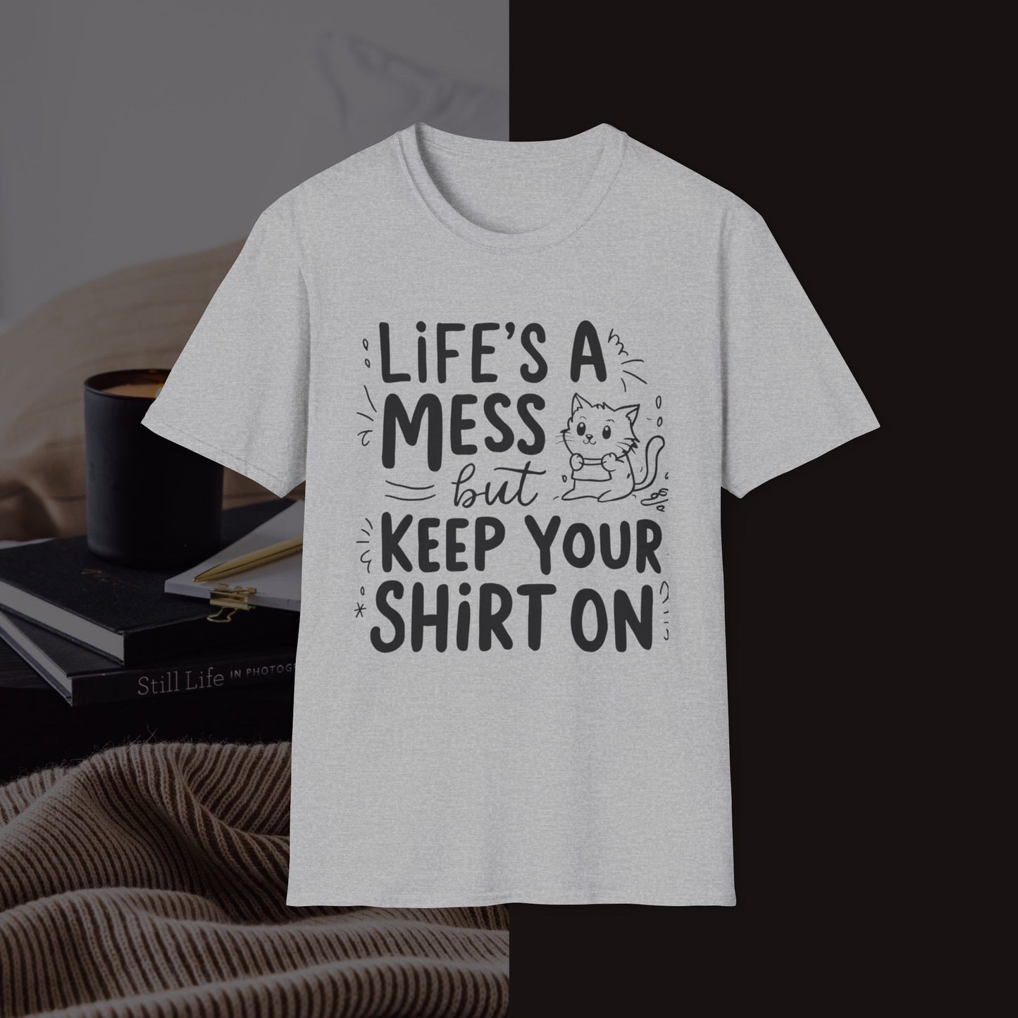 Life Messy Cotton T-Shirt