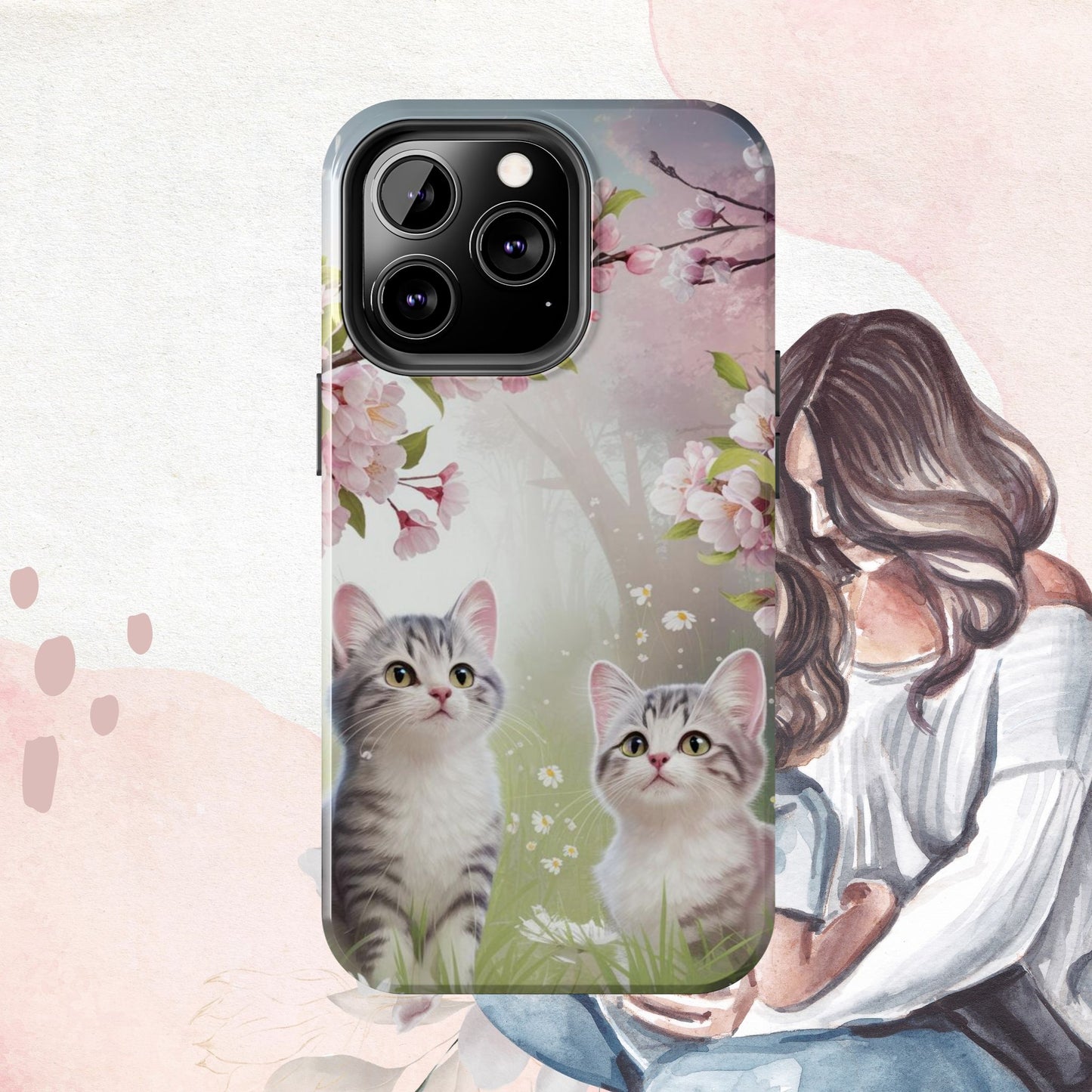Lavender Lullaby Wireless Charging Support Tough Case