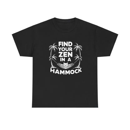 Find Your Zen In A Hammock Cotton tee