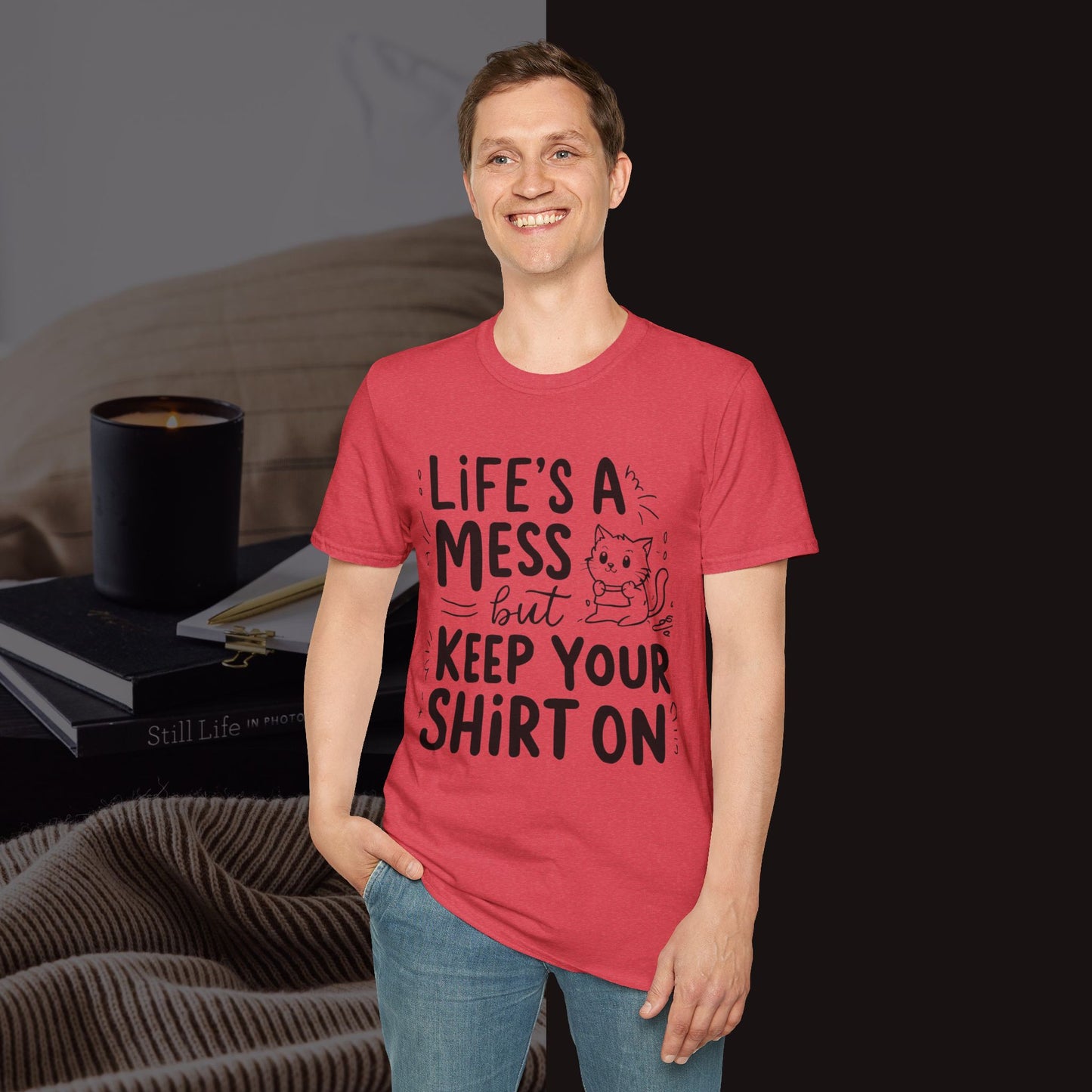 Life Messy Cotton T-Shirt