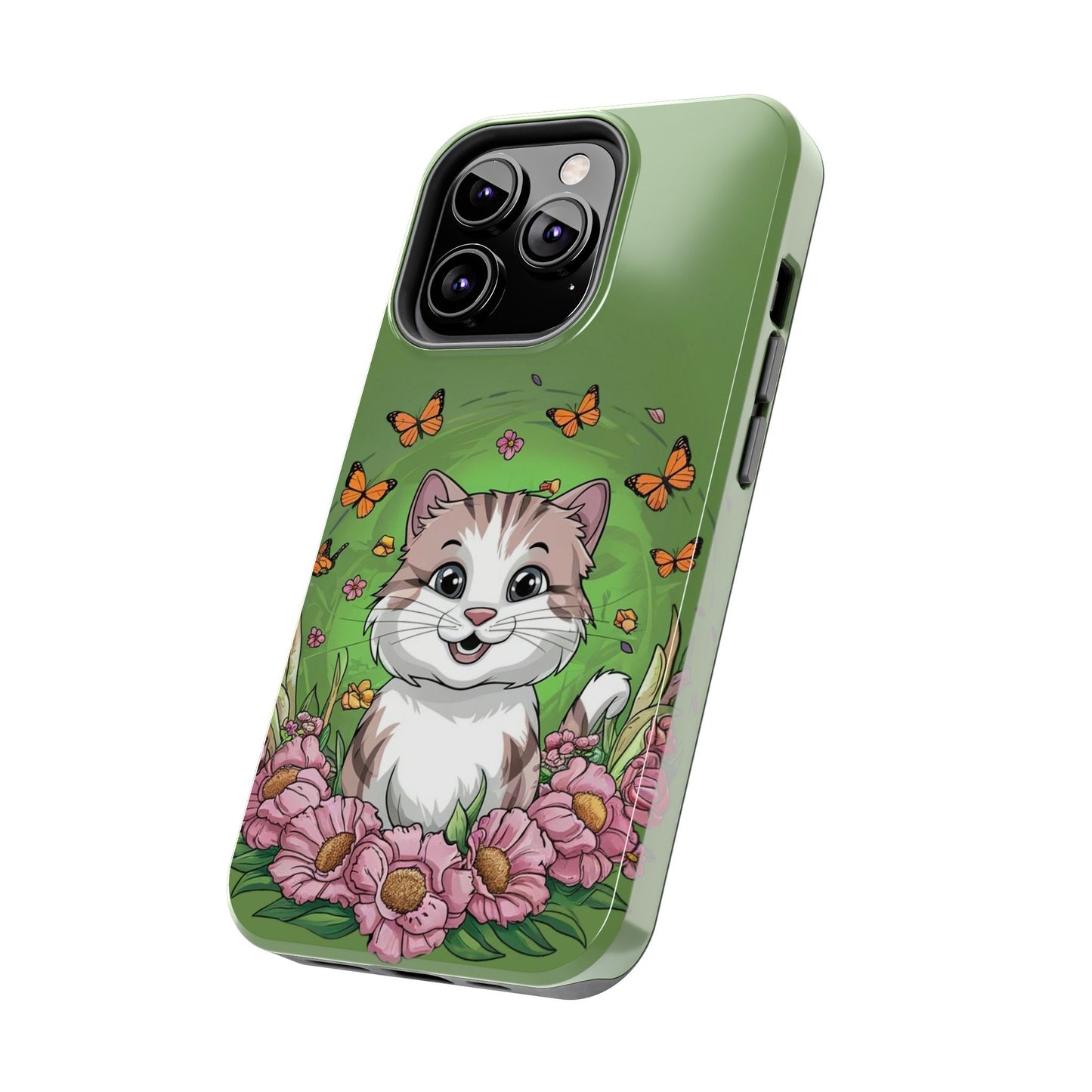 Green Mewsic Wireless Charging Support Tough Case