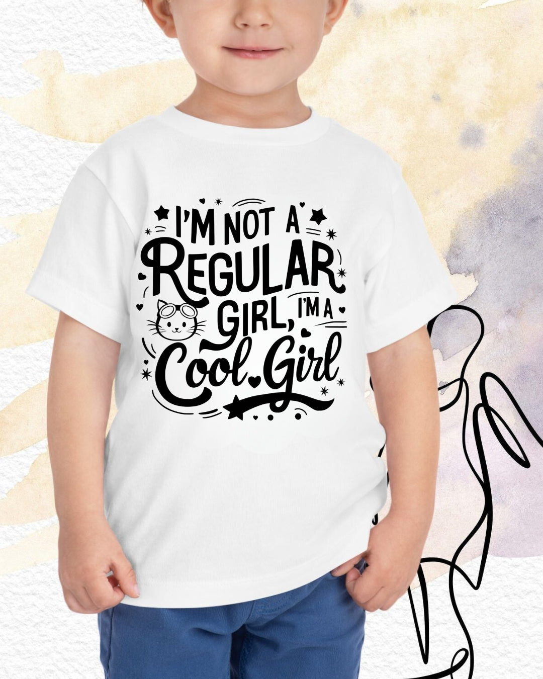 I am Not Regular Girl I am Cool Girl Infant Cotton T-Shirt