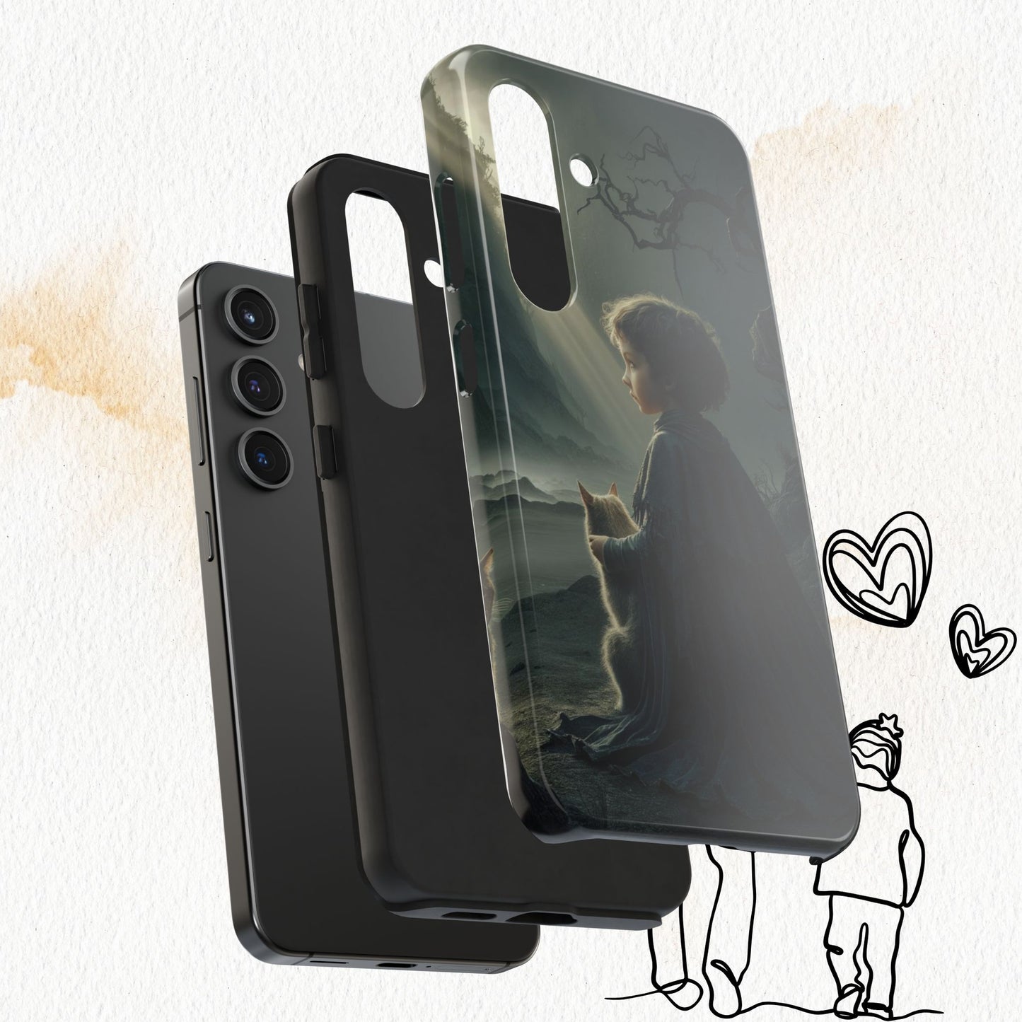 Meowtime Mate Wireless Charging Support Tough Case.
