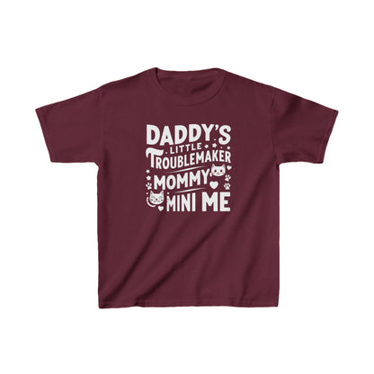 Daddy Little Troublemaker Kids  Cotton T-Shirt