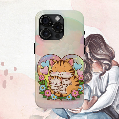 Kitten Cuddle Wireless Charging Support Tough Case