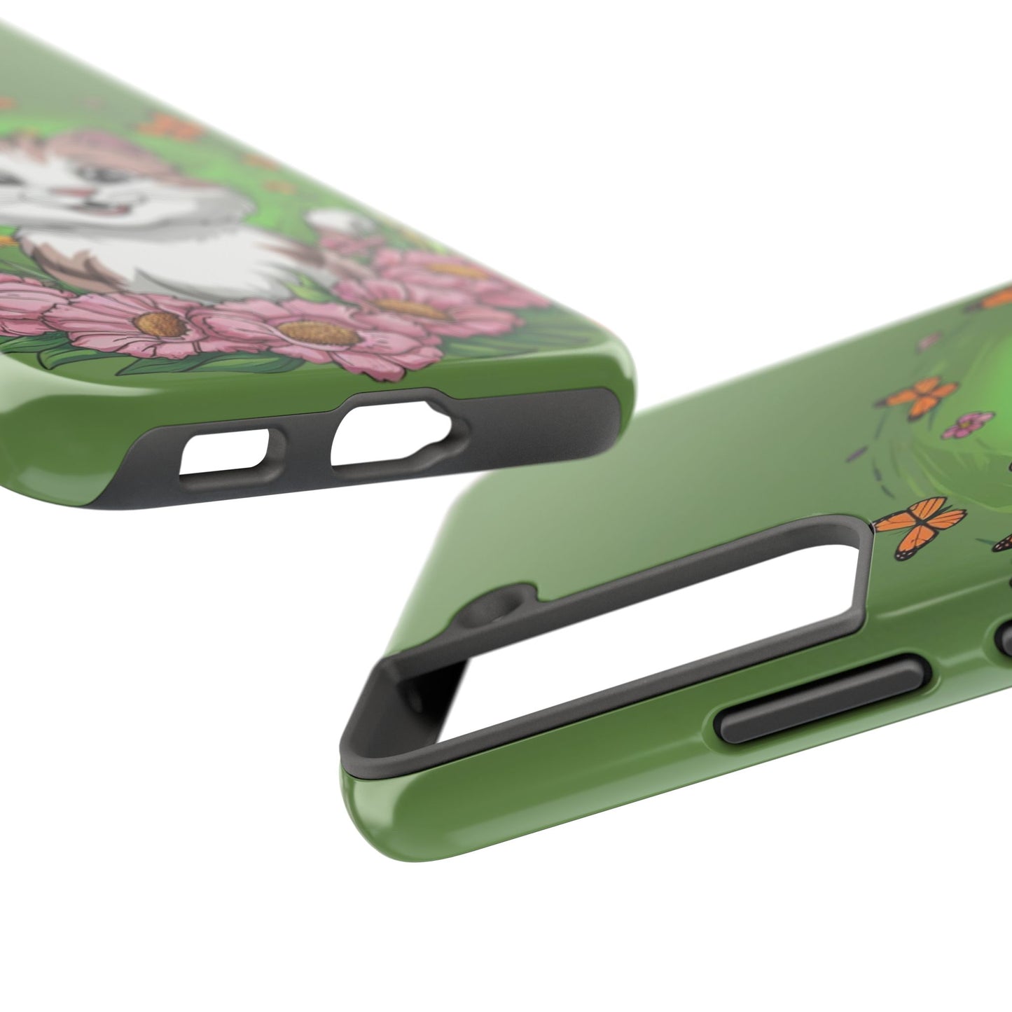 Green Mewsic Wireless Charging Support Tough Case