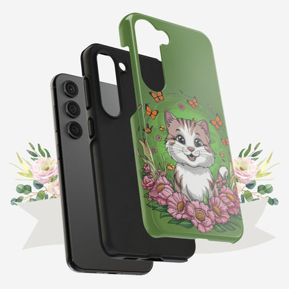 Green Mewsic Wireless Charging Support Tough Case