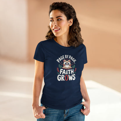 Faithful Threads Women Cotton Tshirt
