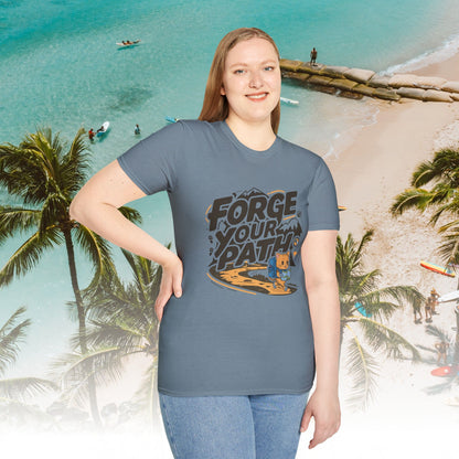 Forge Your Path  Unisex Softstyle Travel Lover Cotton T-Shirts