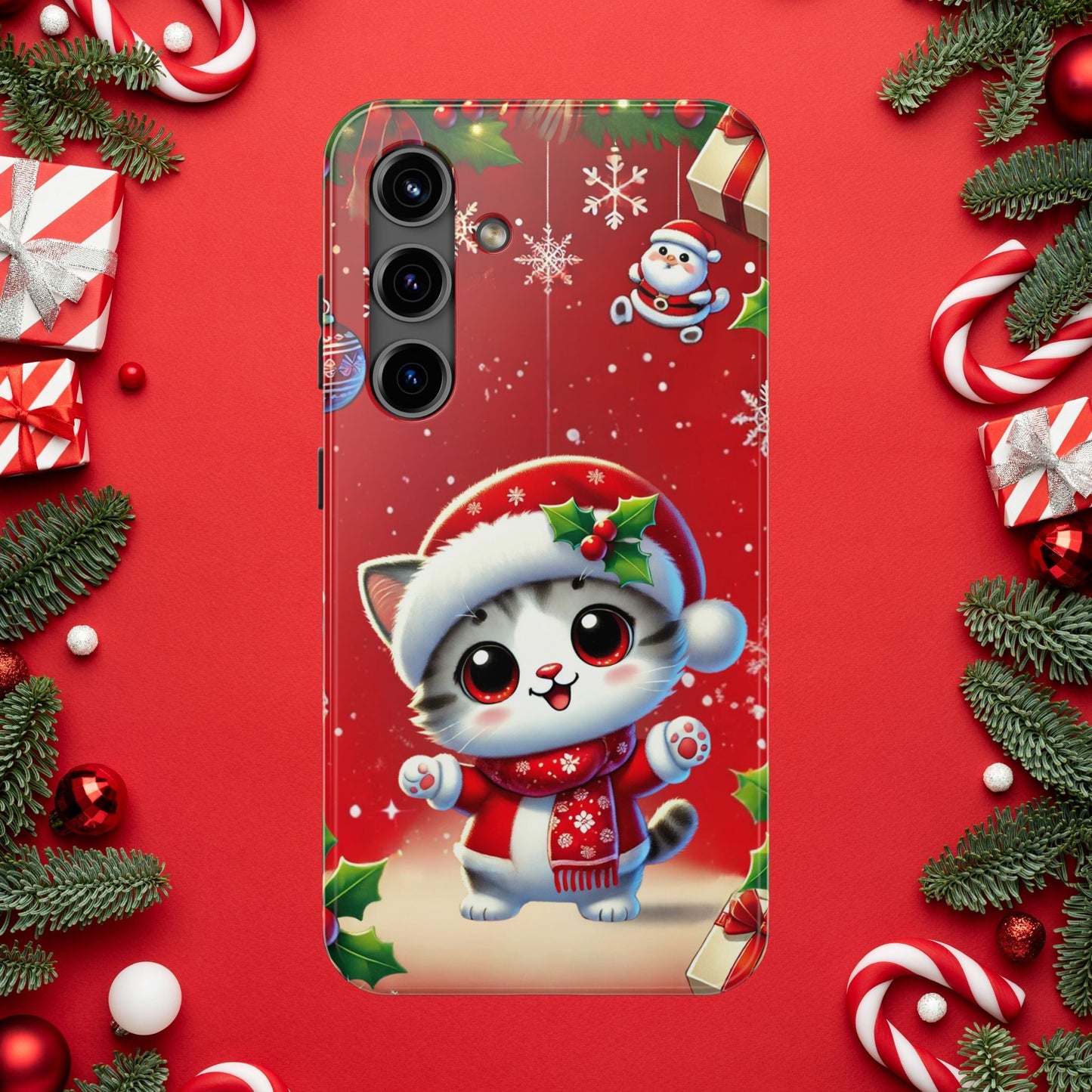 Purrfect Wishes Wireless Charging Support Tough Case