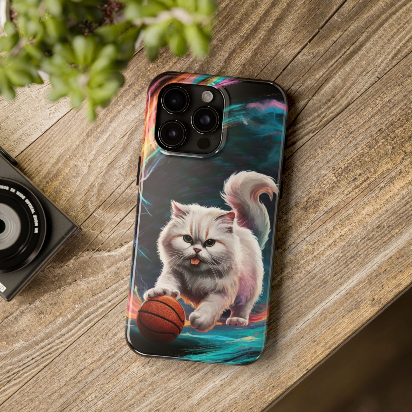 Meowble Dribble Wireless Charging Support Tough Case.