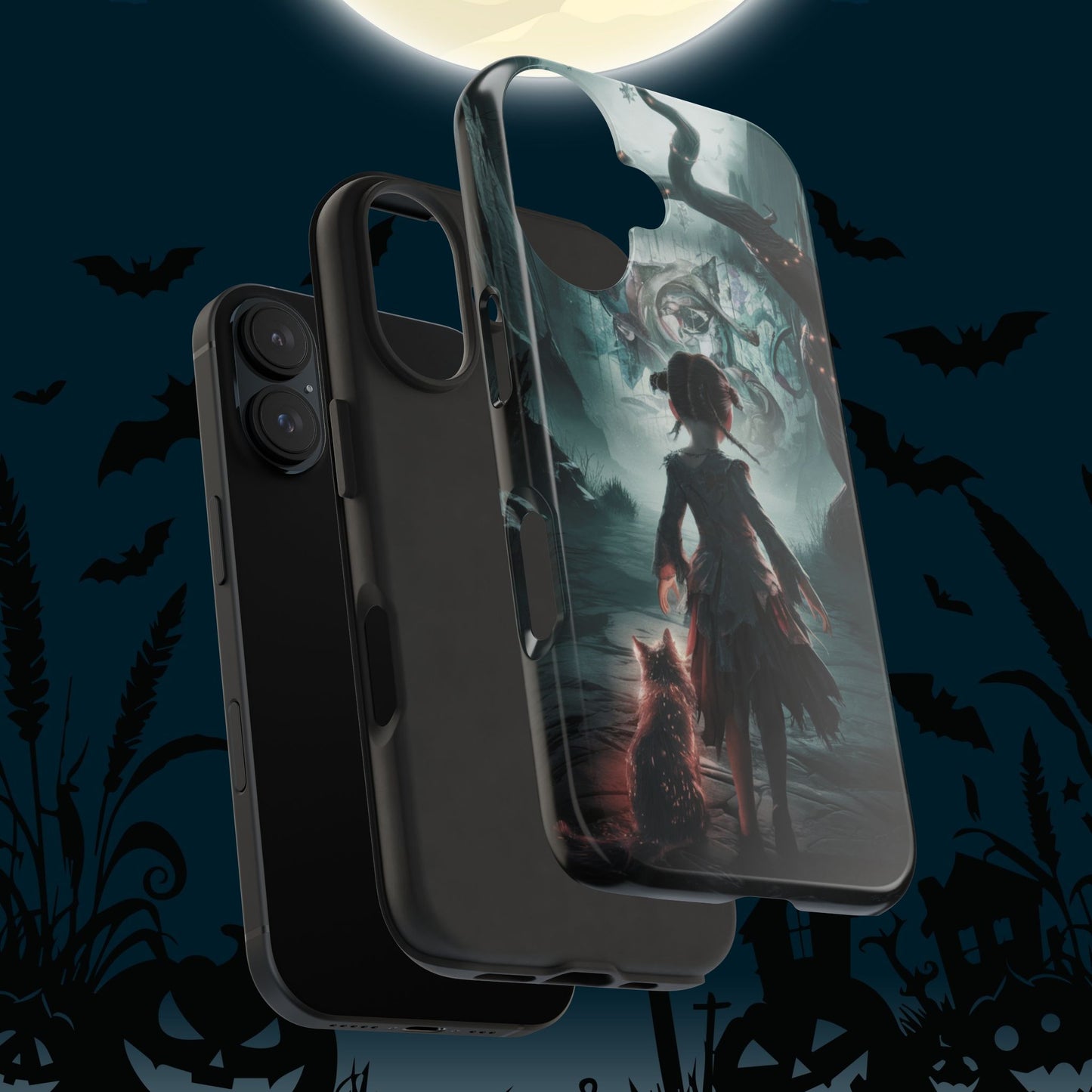 Feline Festivities Wireless Charging Support Tough Case.