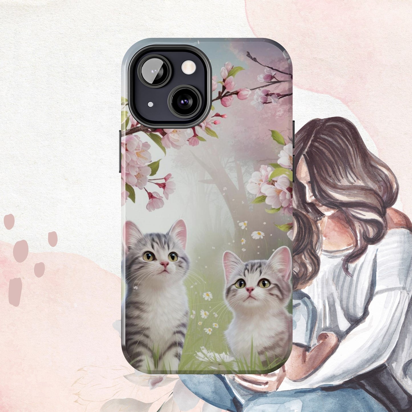 Lavender Lullaby Wireless Charging Support Tough Case