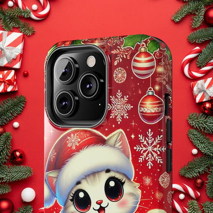 Merry Meows Wireless Charging Support Tough Case