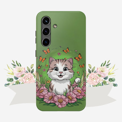 Green Mewsic Wireless Charging Support Tough Case