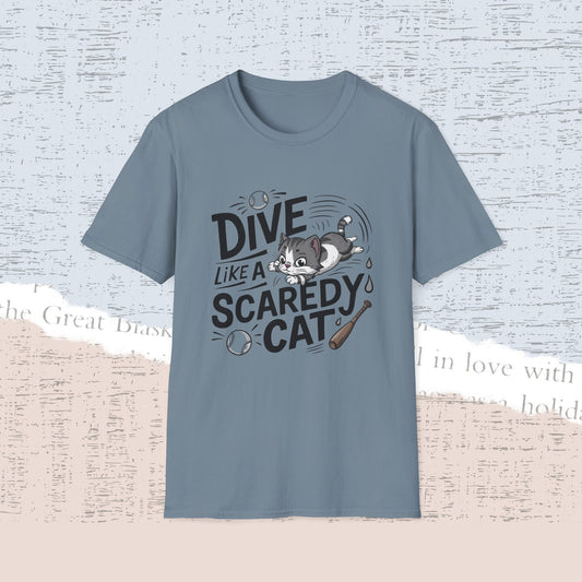 Dive Like Scaredy Cotton Men Tee