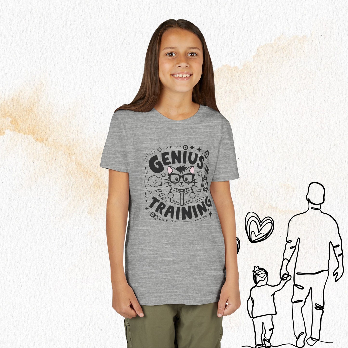 Genius In Training Youth Heavy Cotton T-Shirt