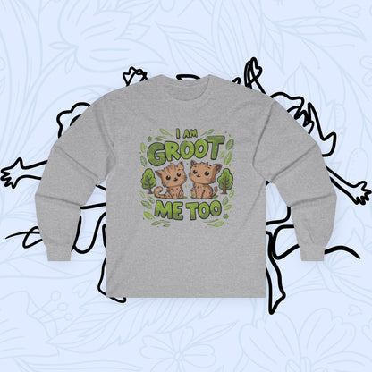 I am Groot Me Too Cotton Long Sleeve Tshirt