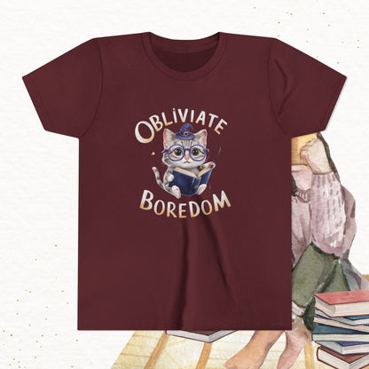 Obliviate Boredom Youth Heavy Cotton T-Shirt