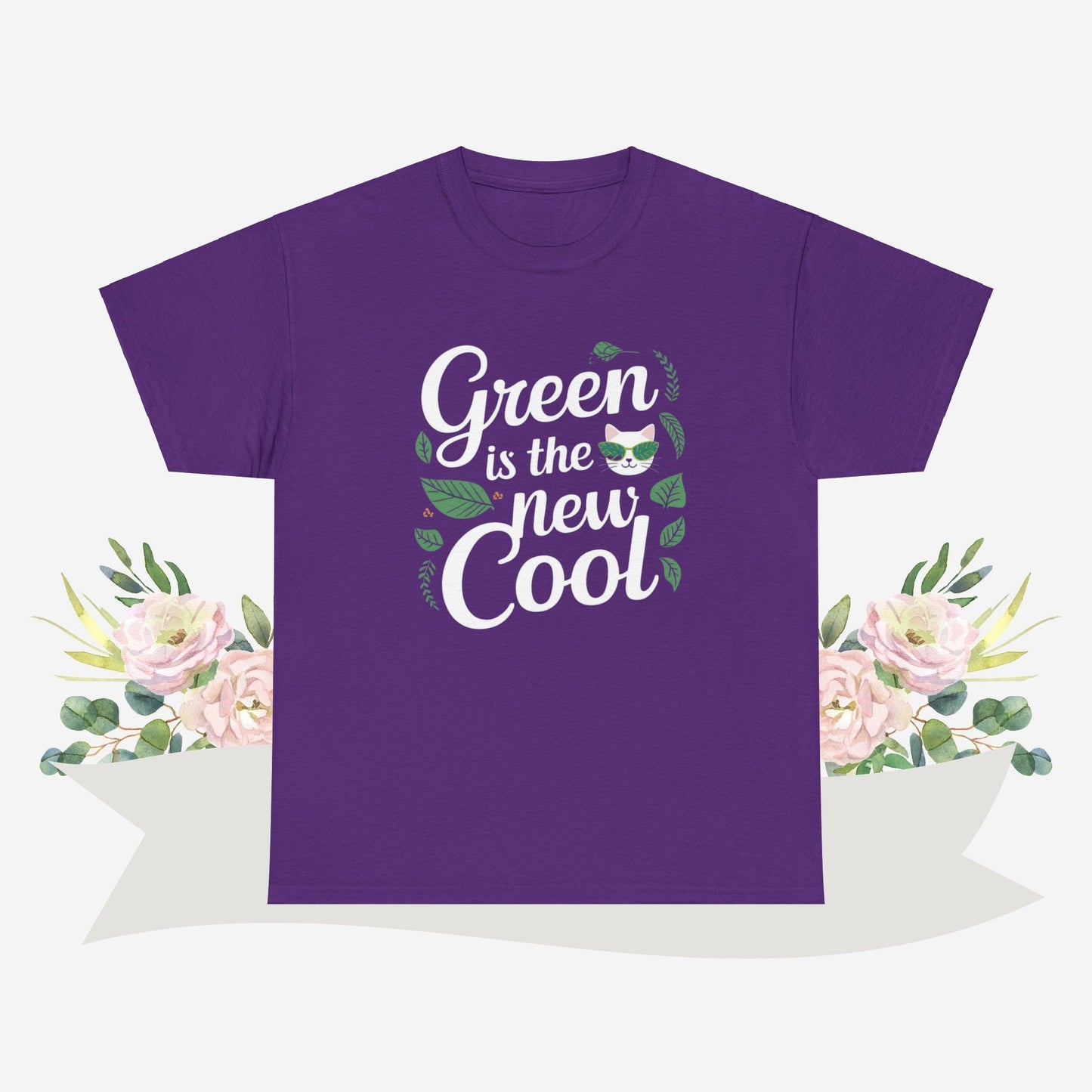 Green Is The New Cool Cotton Tshirts