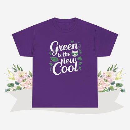 Green Is The New Cool Cotton Tshirts