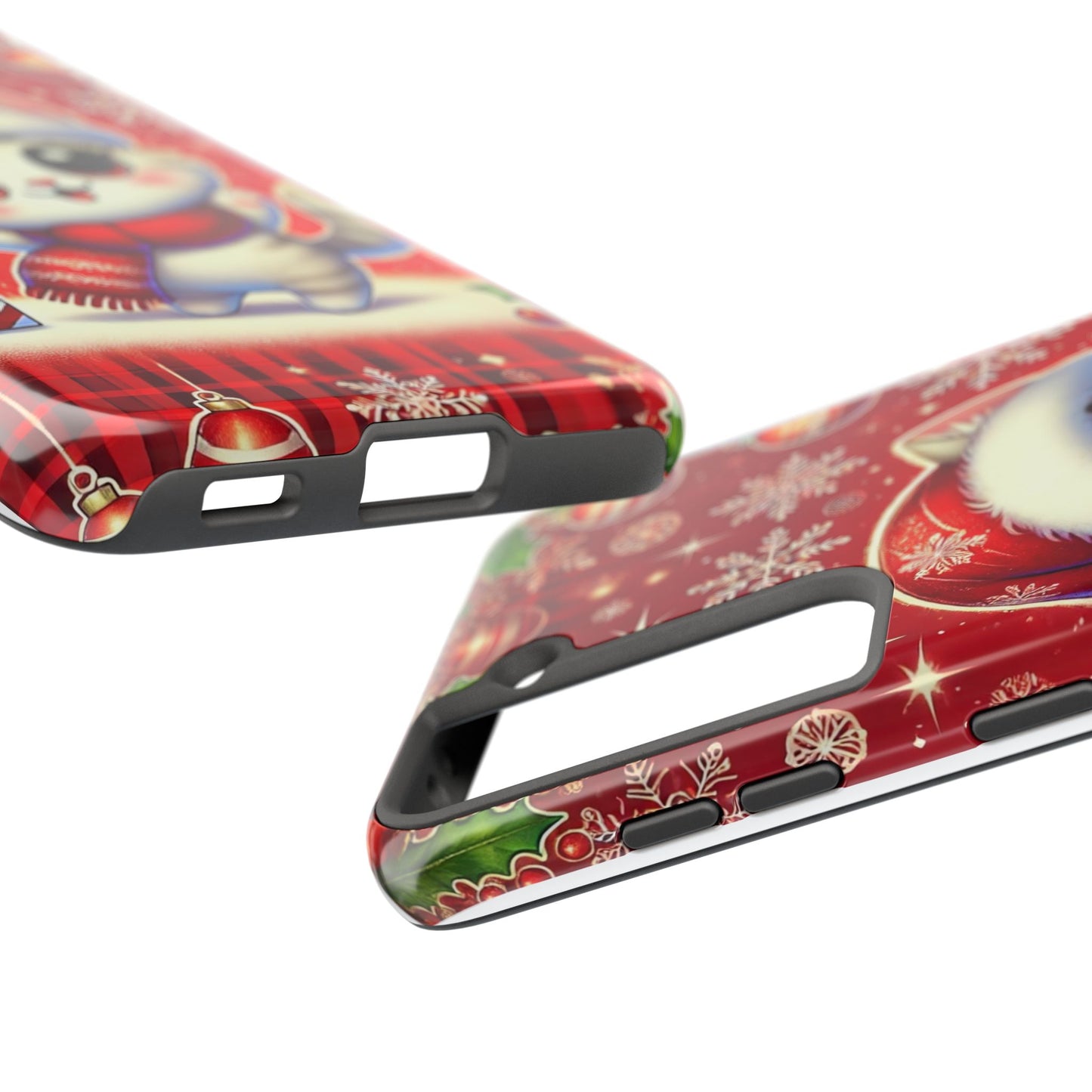 Merry Meows Wireless Charging Support Tough Case