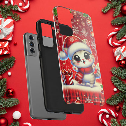 Merry Meows Wireless Charging Support Tough Case