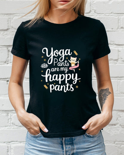 Yoga Pant Are Happy Pant Cotton T-Shirt