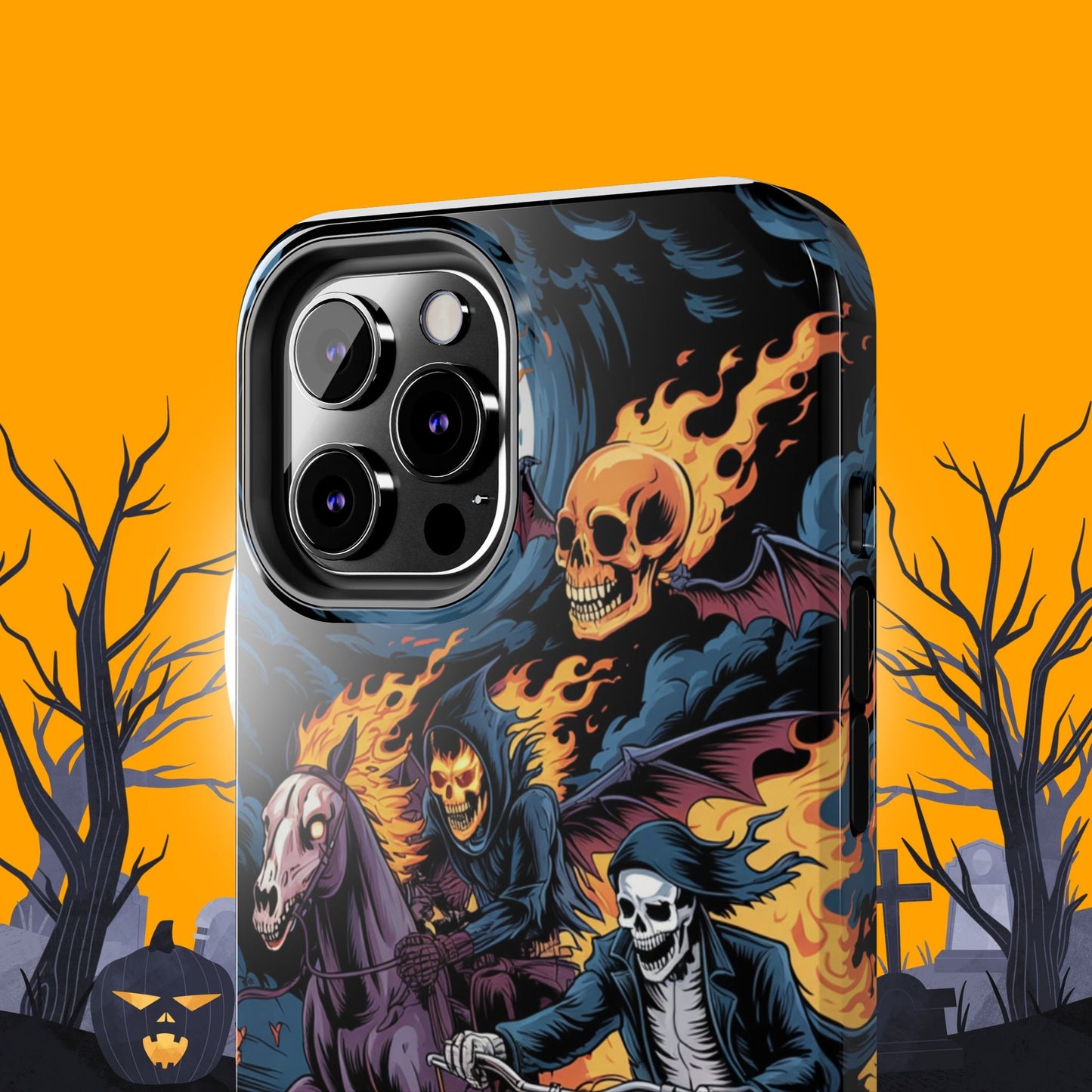 Ghost Riders Wireless Charging Support Tough Case