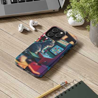 Meowstalgia Wireless Charging Support Tough Case.