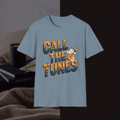 Call The Tunes Music Idiom Unisex Softstyle T-Shirts