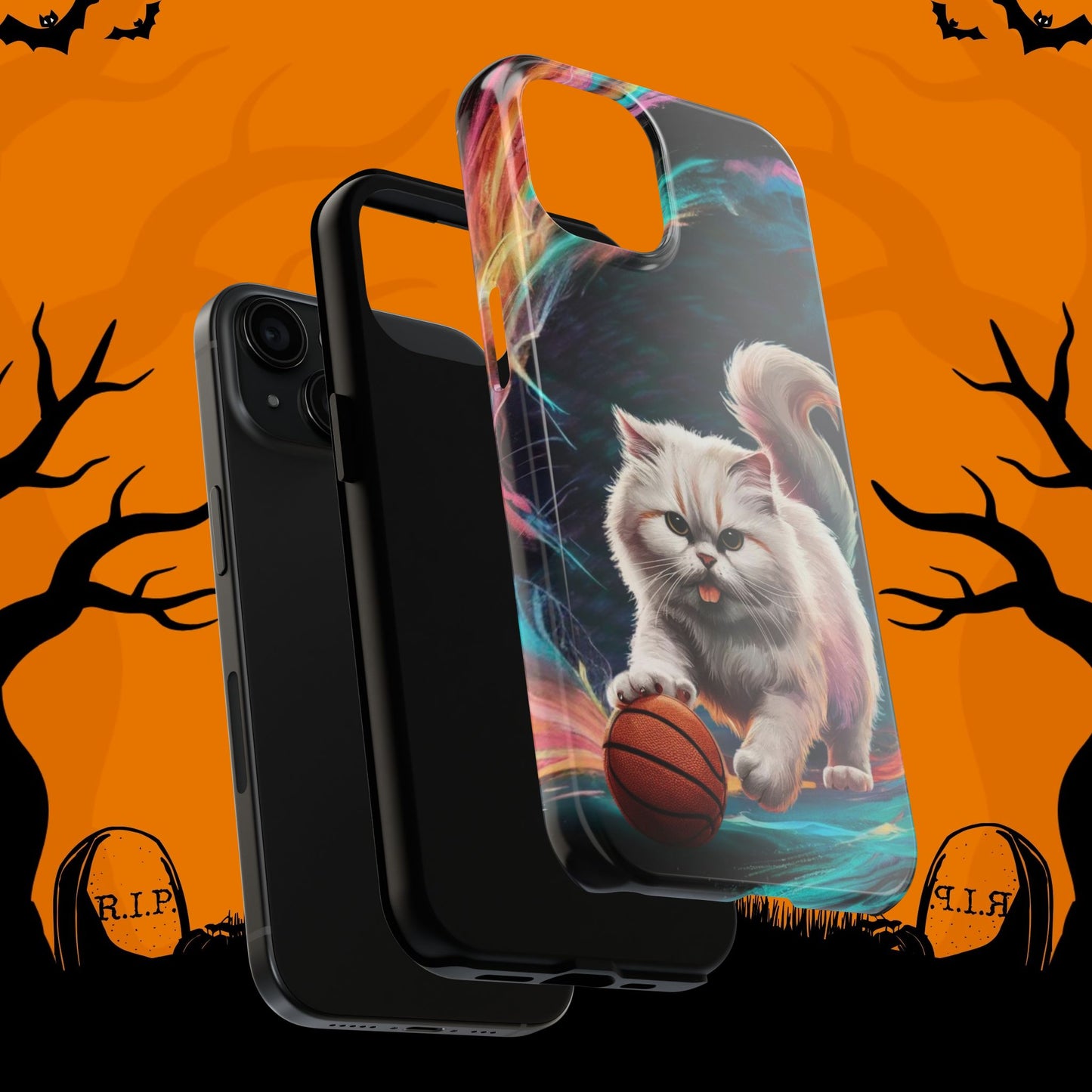 Meowble Dribble Wireless Charging Support Tough Case.
