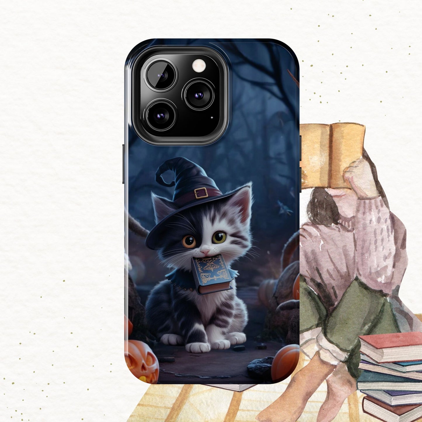 Chrono Catnap Wireless Charging Support Tough Case