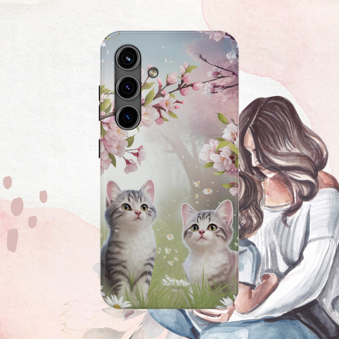 Lavender Lullaby Wireless Charging Support Tough Case