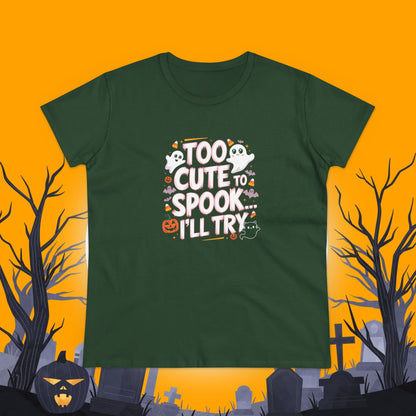 Spooky Delights Women Cotton Tshirt