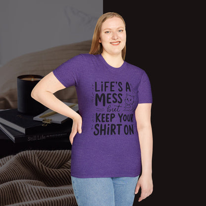 Life Messy Cotton T-Shirt