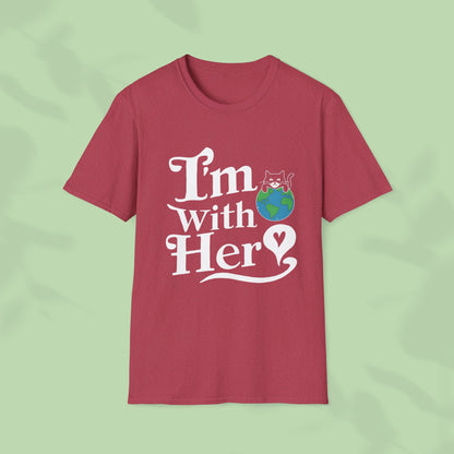 I am With Her Cotton Tee