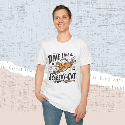 Dive Like Scaredy Cat Cotton Men Tee