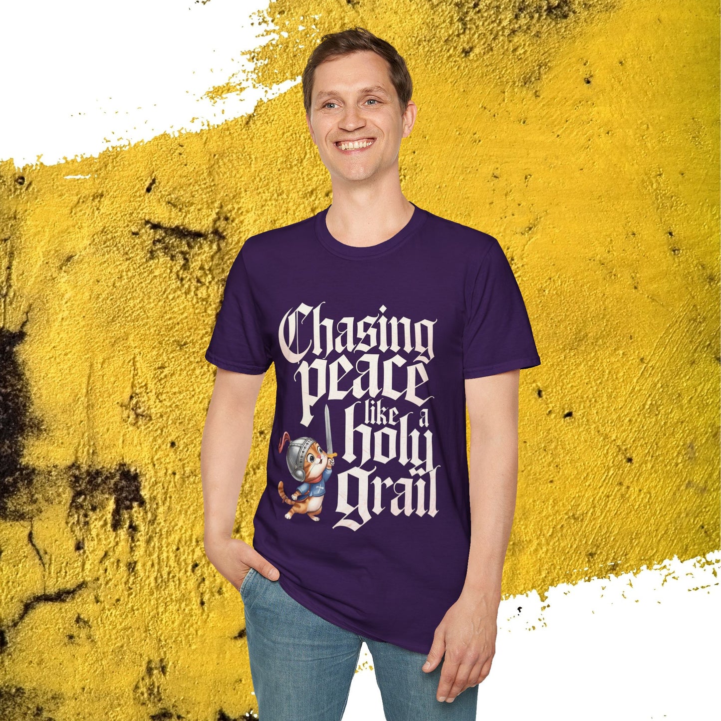 Chasing Peace Like Holy Grail Cotton Tee
