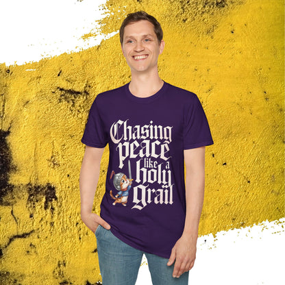 Chasing Peace Like Holy Grail Cotton Tee
