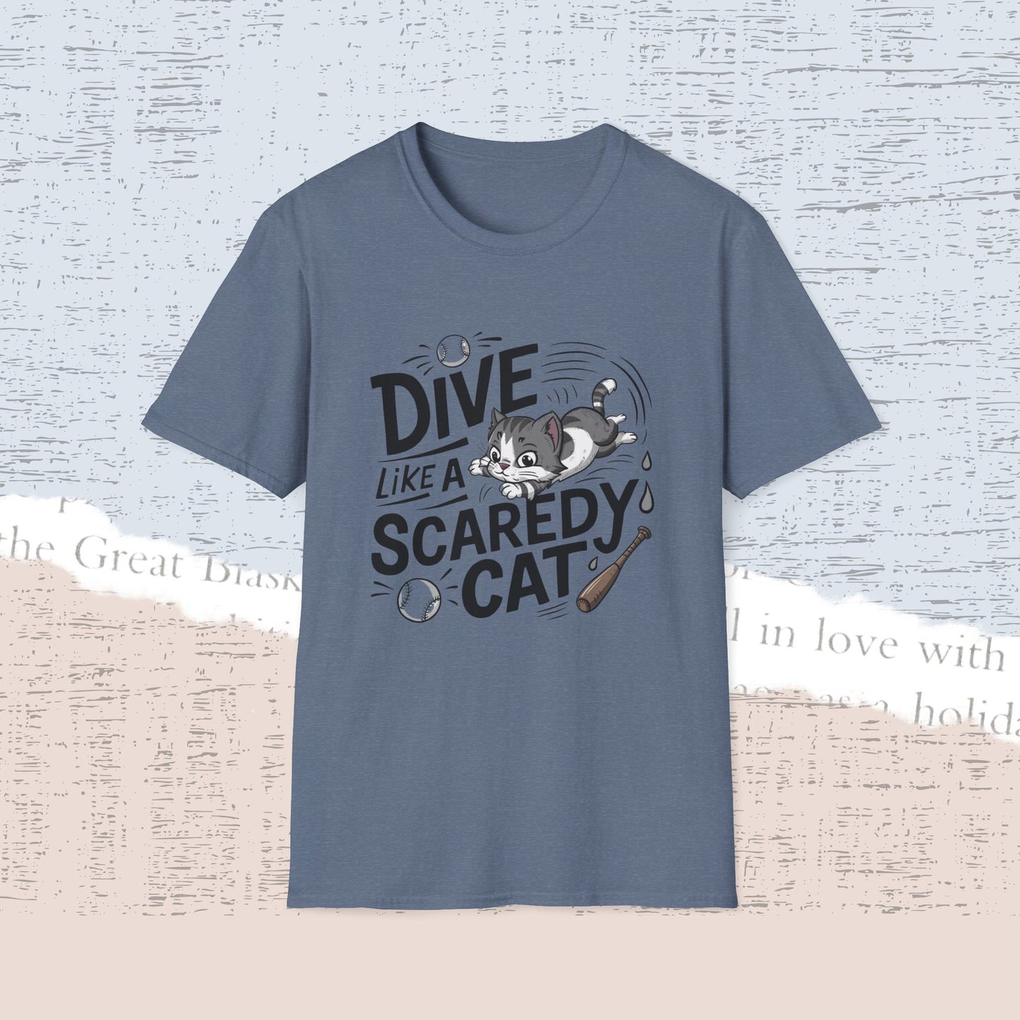 Dive Like Scaredy Cotton Men Tee