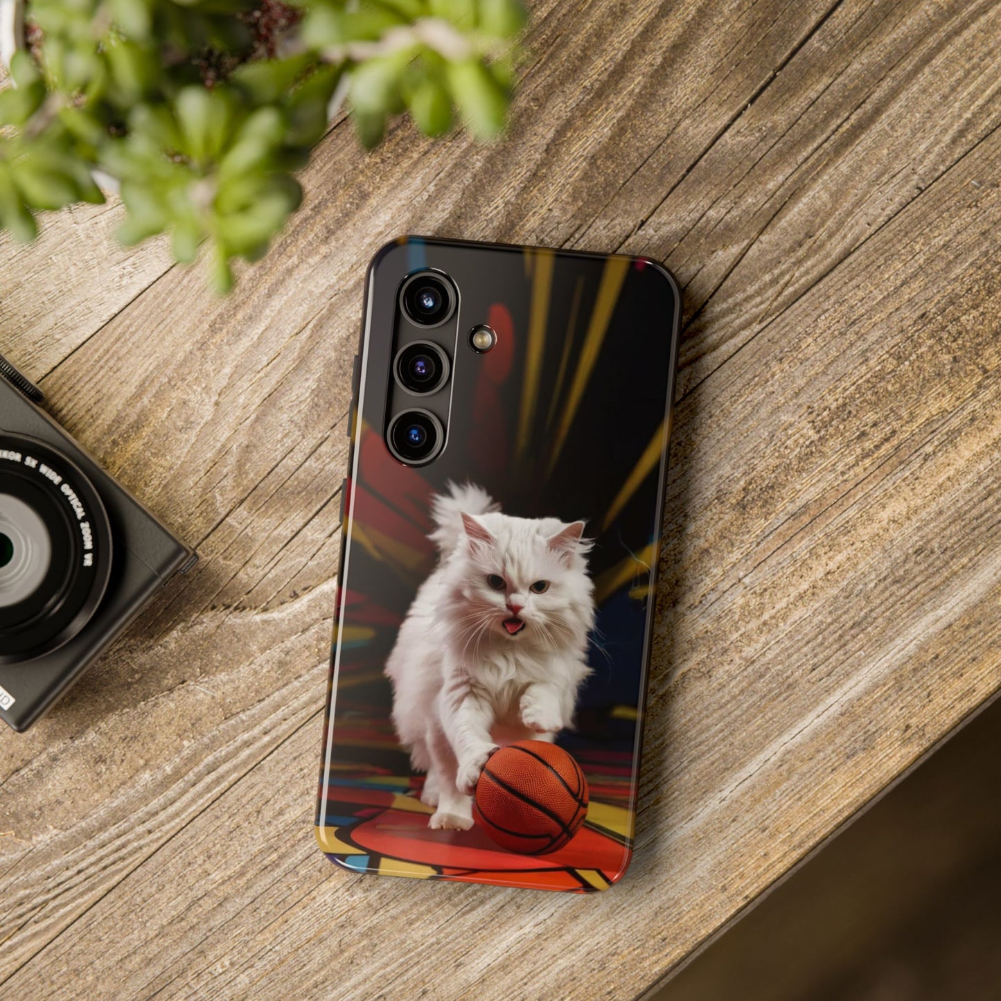 Alley-Oop Meow Wireless Charging Support Tough Case.