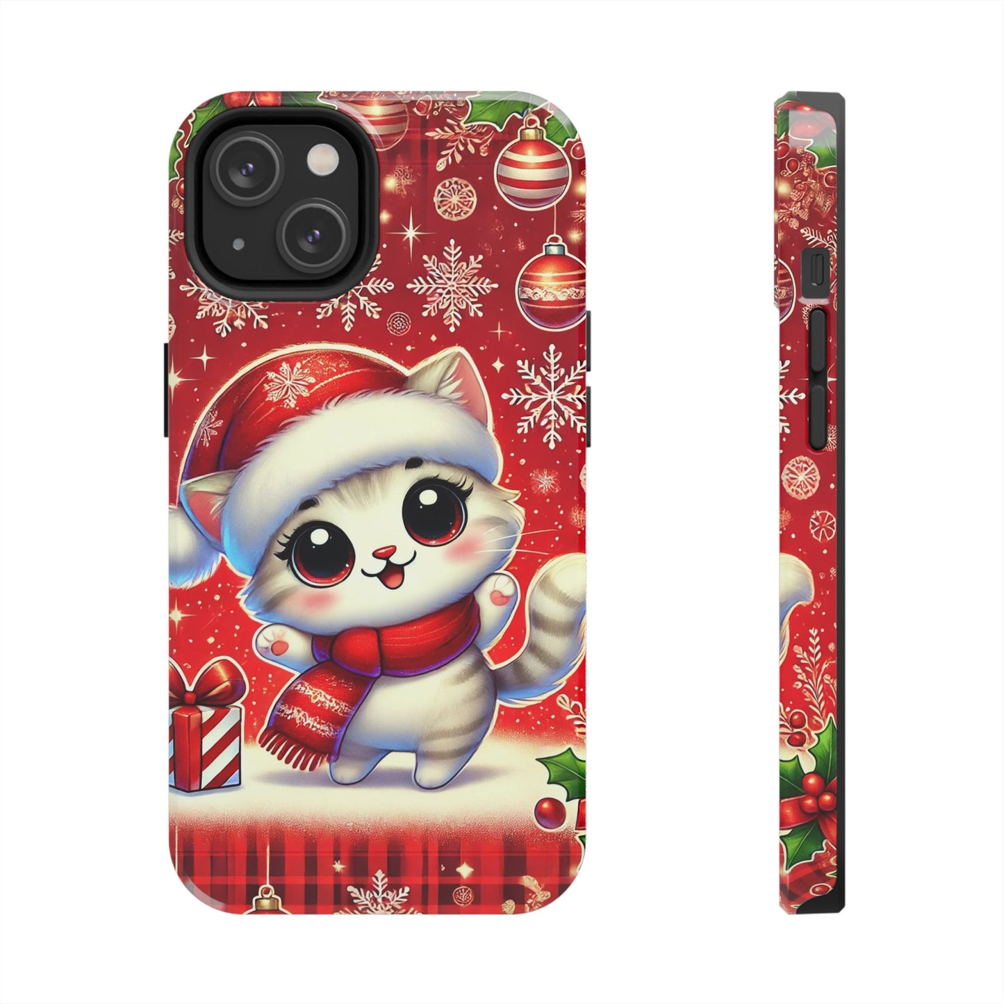 Merry Meows Wireless Charging Support Tough Case