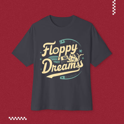 Floppy Dream Unisex Retro Oversized Boxy Tshirt