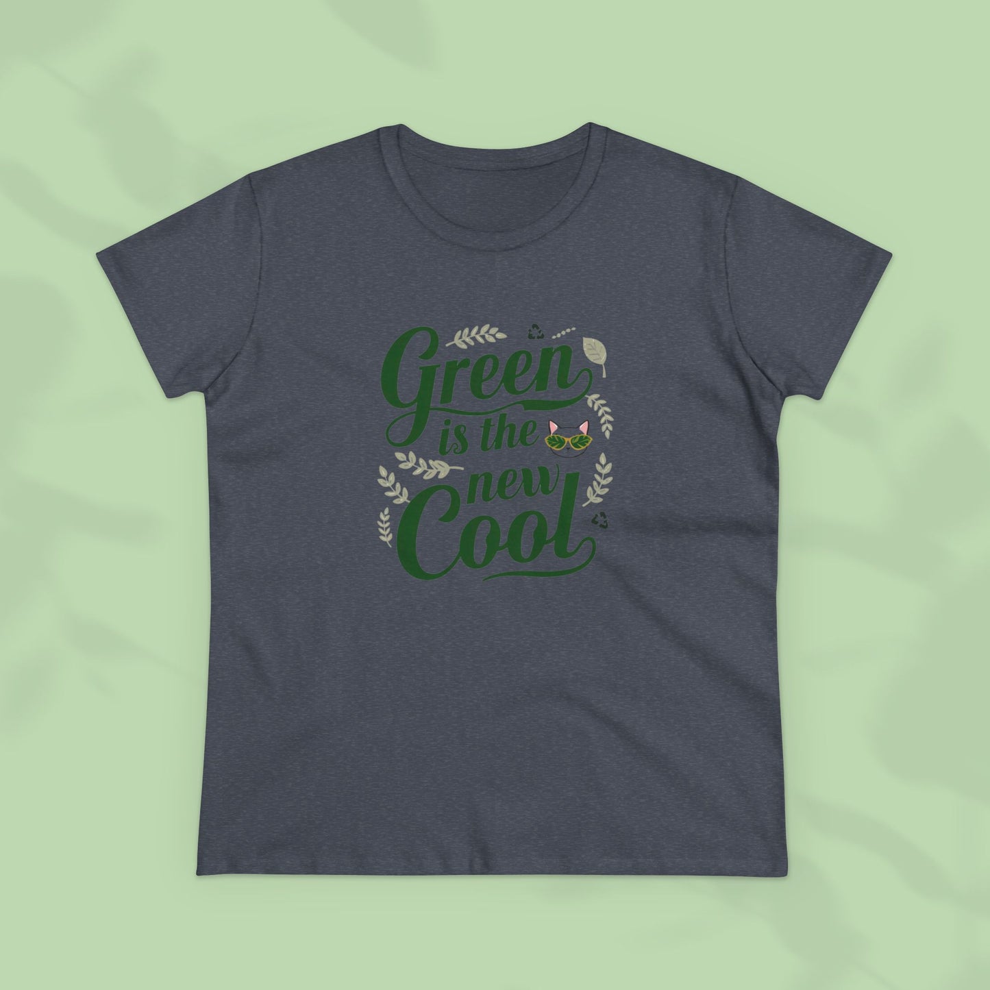 Green Is The New Cool Women Cotton Tees